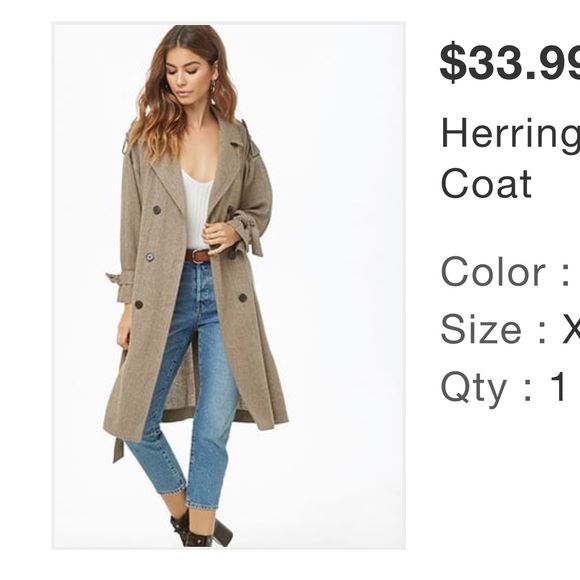 Forever 21 Jackets & Blazers - Double breasted trench coat